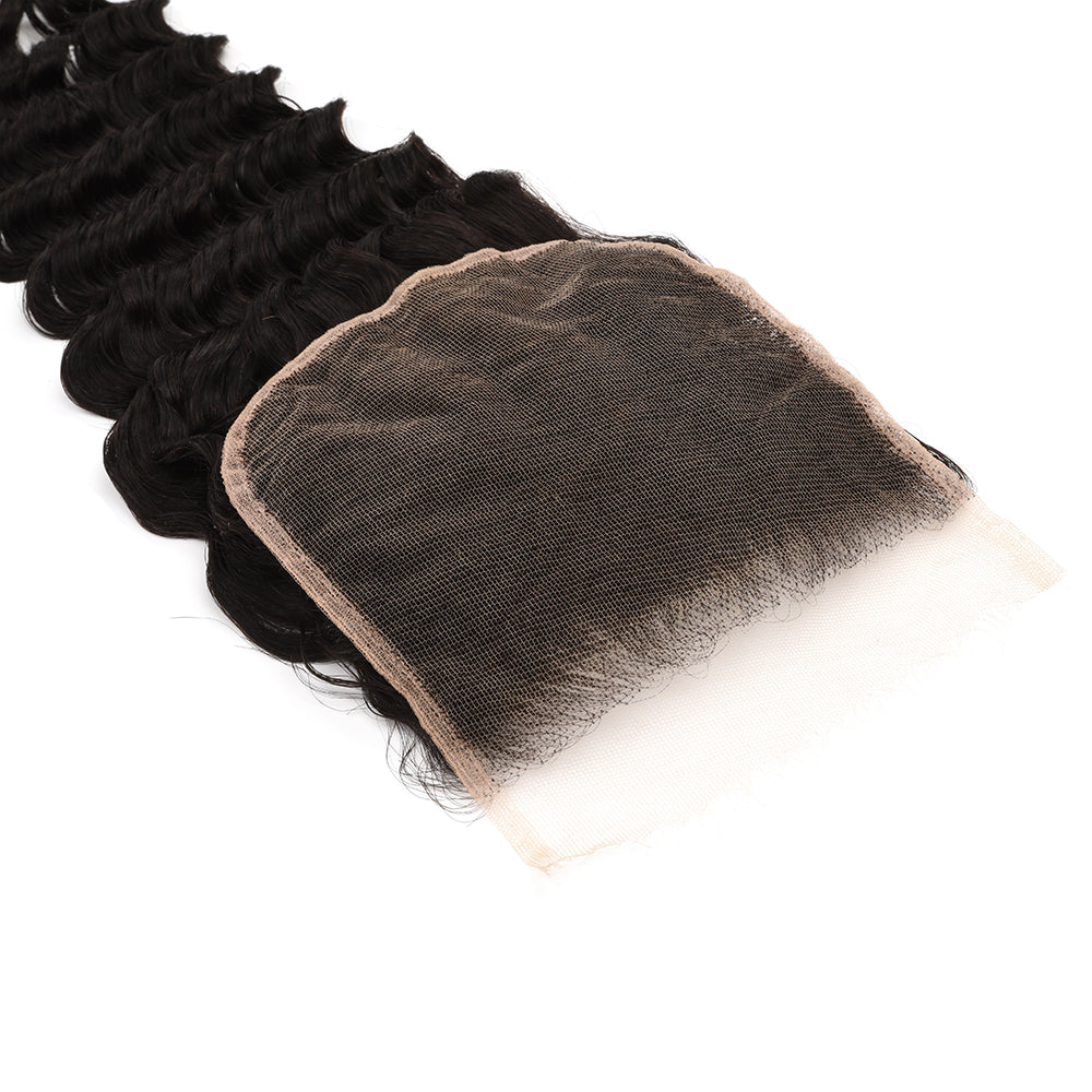5×5 Deep Wave HD Lace Closure Full Cuticle Aligned Virgin Hair