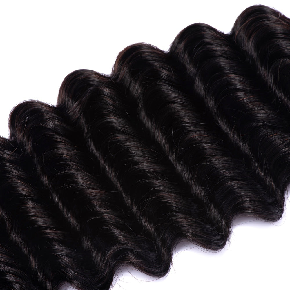 Deep Wave Style 100% Virgin Remy Hair Bundles-12A