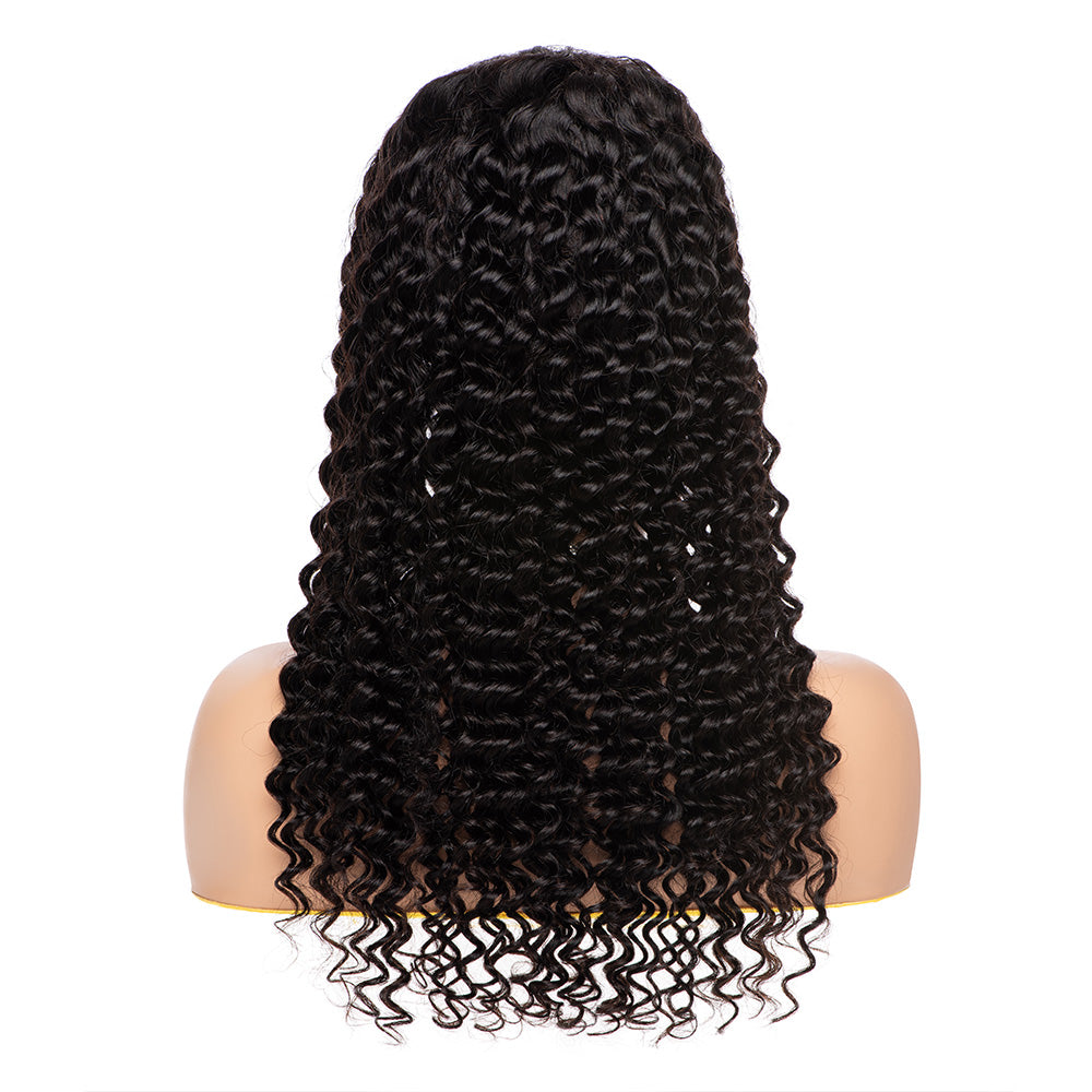 5X5 Glueless Lace Front Wigs Deep Wave 200% Density Lace Wigs