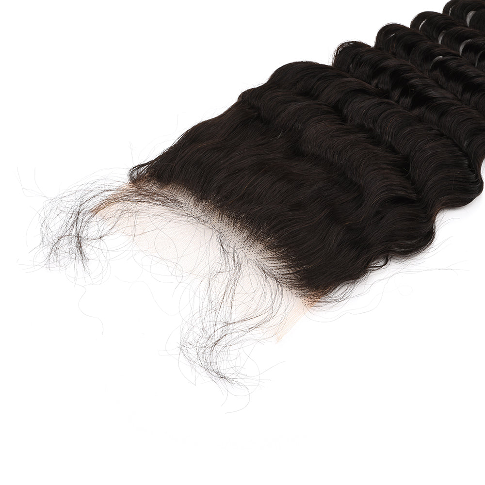 5×5 Deep Wave HD Lace Closure Full Cuticle Aligned Virgin Hair