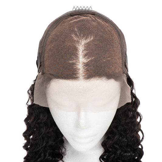 5X5 Glueless Lace Front Wigs Deep Wave 200% Density Lace Wigs