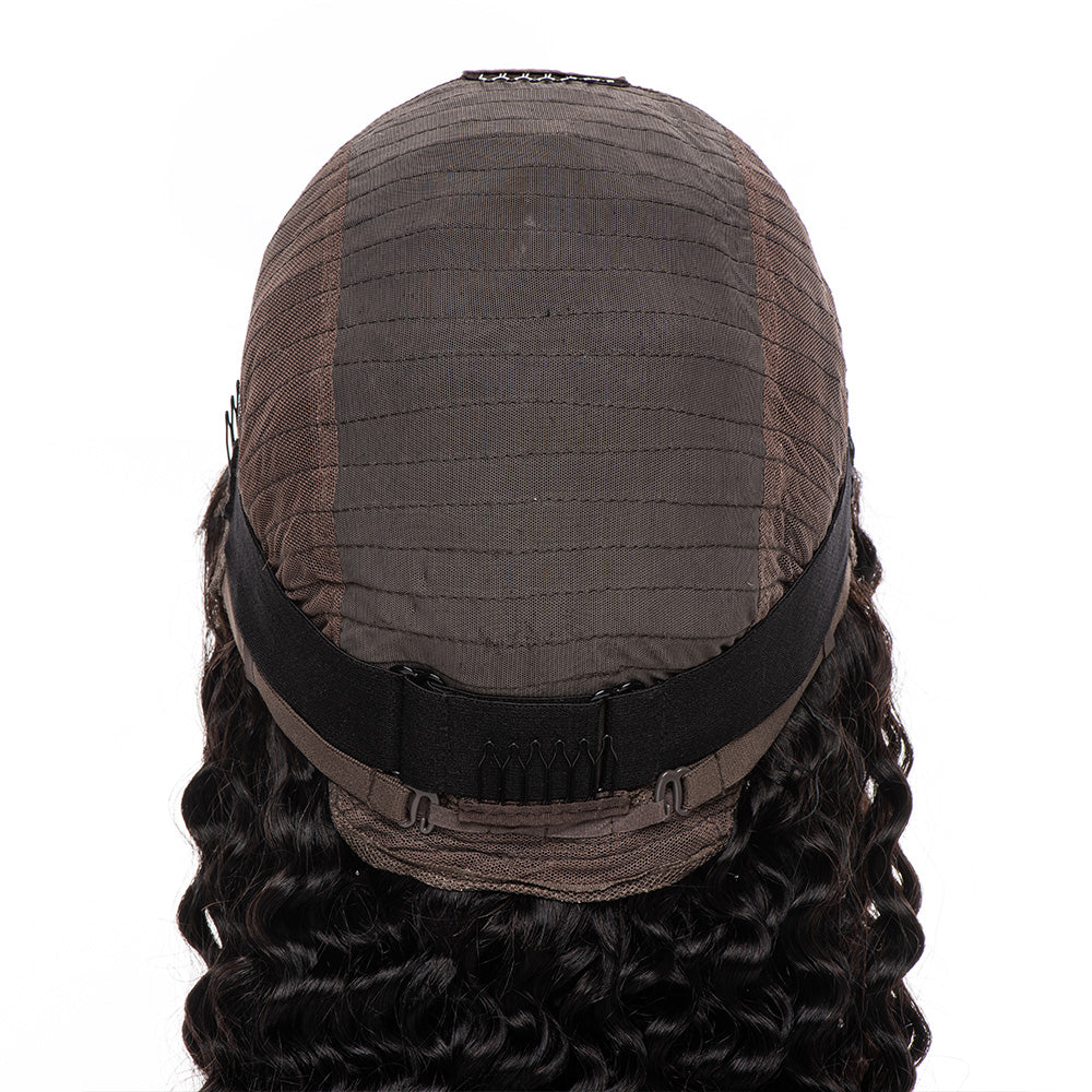 5X5 Glueless Lace Front Wigs Deep Wave 200% Density Lace Wigs