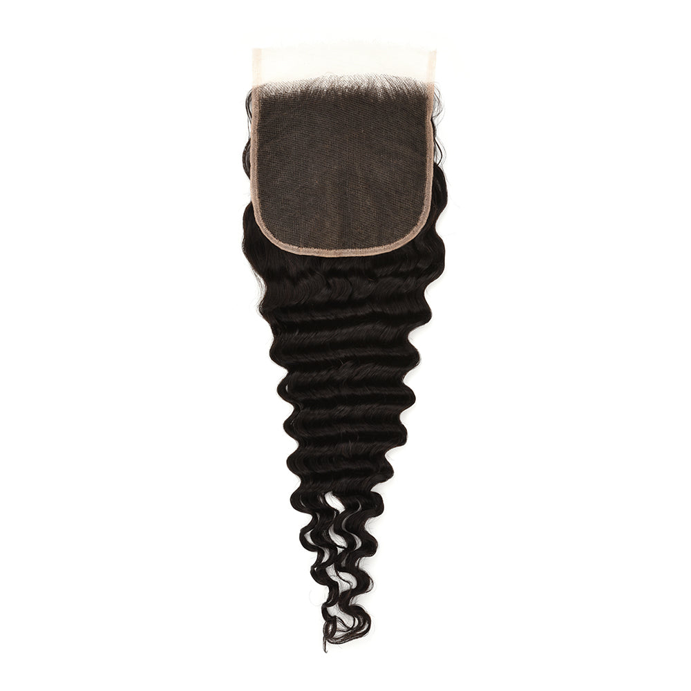 5×5 Deep Wave HD Lace Closure Full Cuticle Aligned Virgin Hair