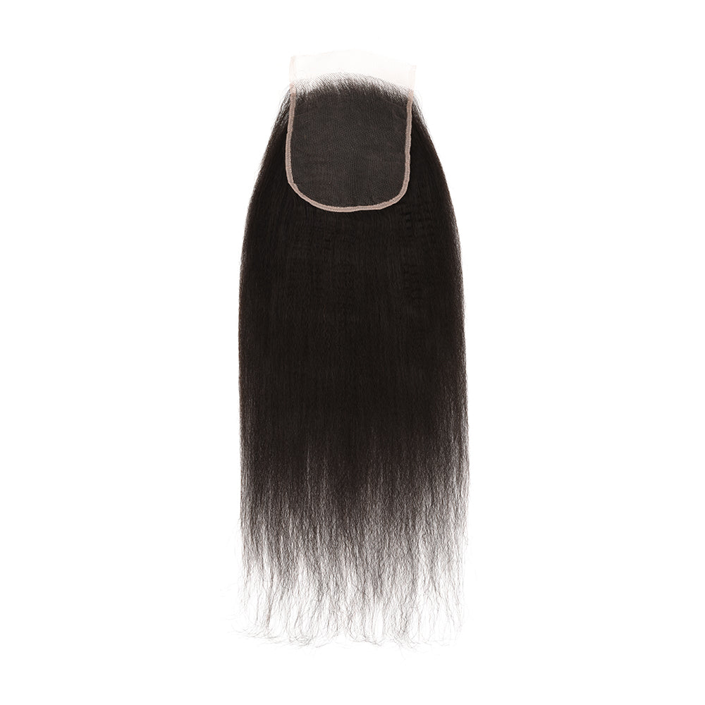 5X5 Yaky Texture Real Invisible HD Lace Closure Virgin Hair