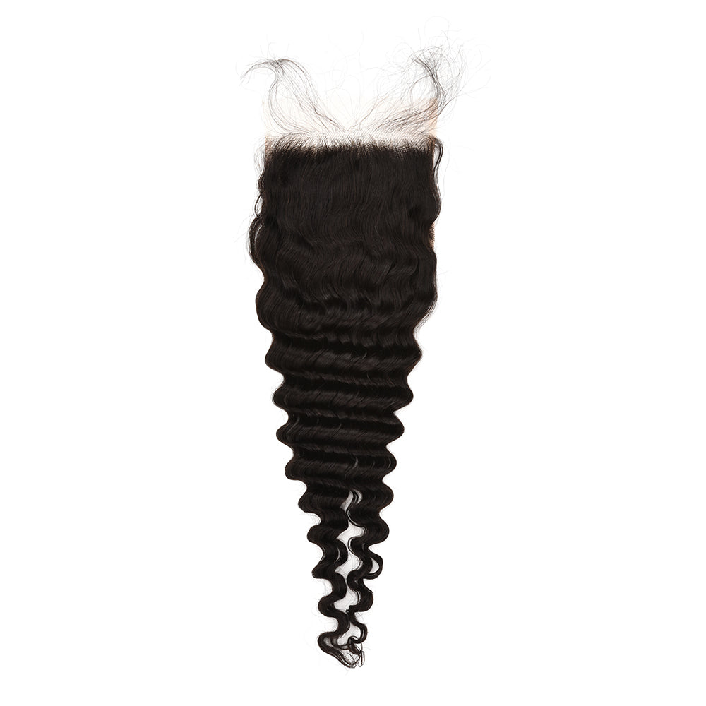 5×5 Deep Wave HD Lace Closure Full Cuticle Aligned Virgin Hair
